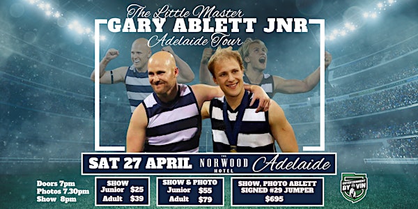 'The Little Master' Gary Ablett Jnr LIVE in Adelaide (SAT NIGHT)!