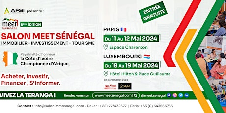 SALON MEET SENEGAL À PARIS (Immobilier, Tourisme, Investissement)