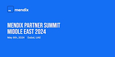 Mendix Partner Summit Middle East 2024 primary image