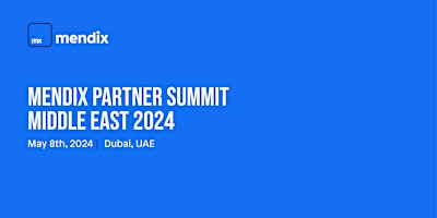 Imagen principal de Mendix Partner Summit Middle East 2024