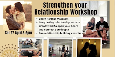 Hauptbild für Strengthen your Relationship - Workshop 18 May   - Sunny Coast