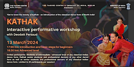 Hauptbild für Kathak - Interactive Performance Workshop, Advance Level