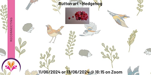 Button Hedgehog picture - Botwm draenog  primärbild