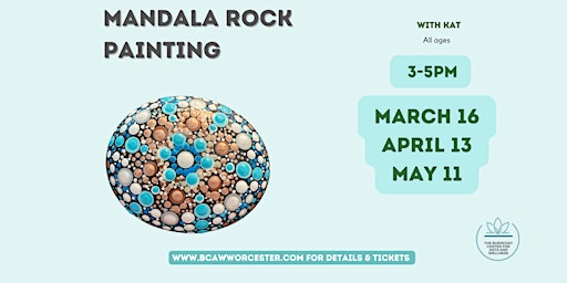Mandala dot rock painting class primary image