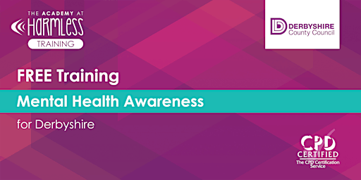 *ONLINE* FREE Derbyshire County Mental Health Awareness Training primary image