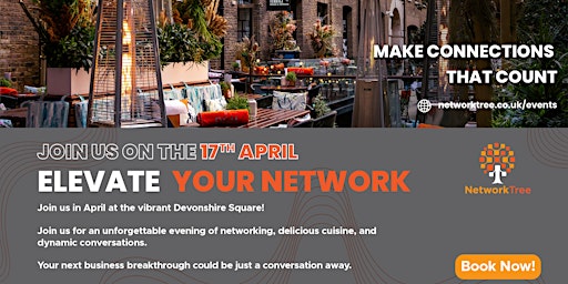 **5 TICKETS LEFT** Business Networking at Devonshire Square primary image