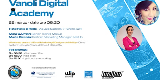 Hauptbild für Workshop pratico di Email Marketing&Design con MailUp