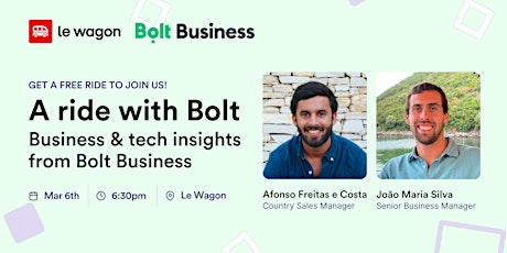 Immagine principale di A ride with Bolt | Business & tech insights with Bolt Business 