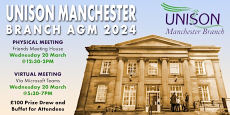 UNISON Manchester Annual General Meeting 2024 primary image