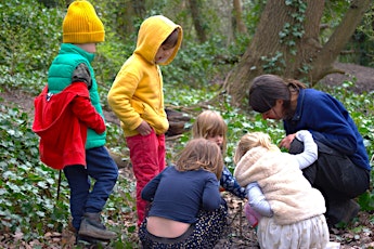 Easter Forest school Camp on Hampstead Heath London