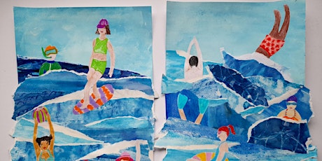 Summer Swimmers kids art class