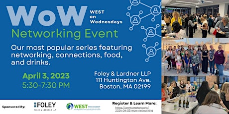 WoW - WEST on Wednesdays Networking primary image