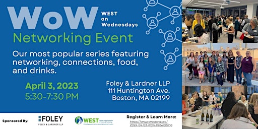 WoW - WEST on Wednesdays Networking primary image