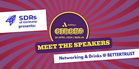SDRs of Germany presents: Meet the ARRtist Circus Speakers