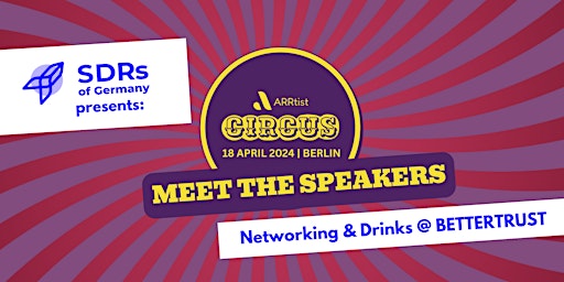 Hauptbild für SDRs of Germany presents: Meet the ARRtist Circus Speakers