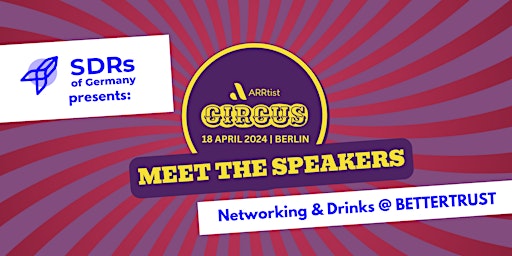 Imagen principal de SDRs of Germany presents: Meet the ARRtist Circus Speakers