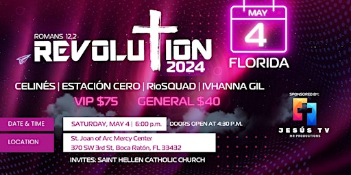 Image principale de REVOLUTION CONCERT FLORIDA 2024