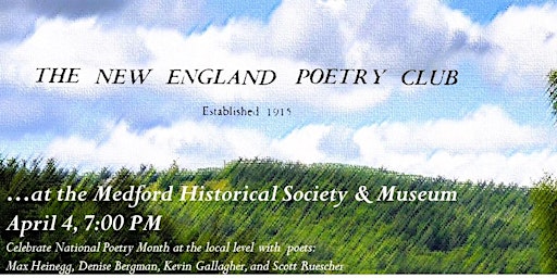Imagem principal do evento New England Poetry Club at the Medford Historical Society & Museum
