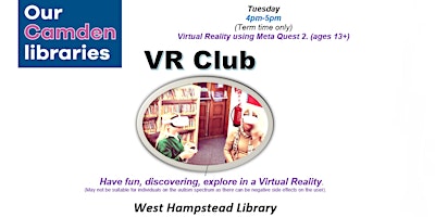 Imagem principal de West Hampstead Virtual Reality(VR) Club