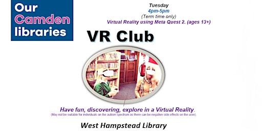 Primaire afbeelding van West Hampstead Virtual Reality(VR) Club