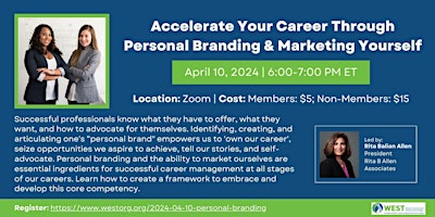 Accelerate Your Career Through Personal Branding & Marketing Yourself primary image