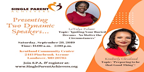 Single Parent Achievers September Monthly Meeting  primary image