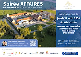 Primaire afbeelding van Soirée Affaires 11 Avril 2024 / Domaine de la Marliére