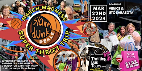 Hauptbild für 3/22 Super Thrift MARCH MADNESS TOUR Board Venice & UTC Sara to Brad/TPA