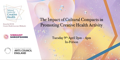 The Impact of Cultural Compacts in Promoting Creative Health Activity primary image