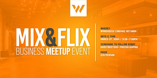 Primaire afbeelding van Mix and Flix Business Meetup Event