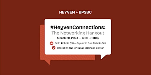#HeyvenConnections: The Networking Hangout primary image