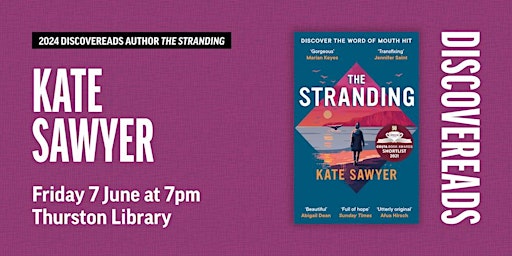 Primaire afbeelding van DiscoveReads author event with dystopian thriller novelist Kate Sawyer
