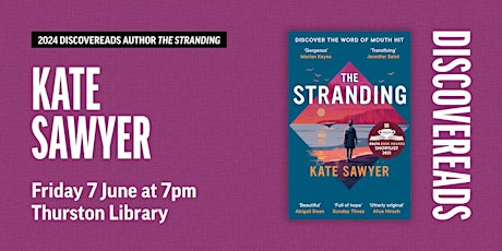 DiscoveReads author event with dystopian thriller novelist Kate Sawyer