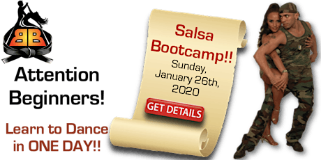 Salsa Bootcamp for Beginners! Sunday, January 26, 2020