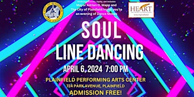 Primaire afbeelding van City of Plainfield Soul Line Dancing at the Performing Arts Center