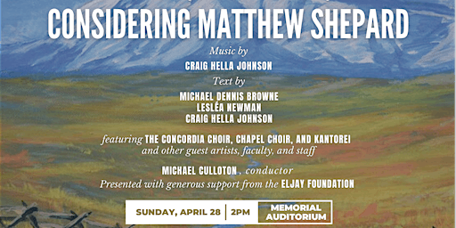 "Considering Matthew Shepard" Performance at Concordia College
