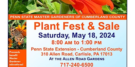 Penn State Extension Cumberland County Master Gardeners Plant Fest and Sale