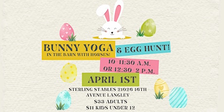 Bunny Yoga & Easter Egg Hunt