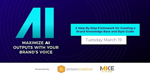 AI in MKE: Maximize AI Outputs with Your Brand’s Voice primary image