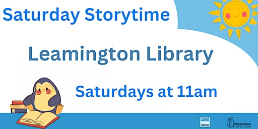 Saturday Storytime @ Leamington Library, Saturdays at 11 am  primärbild