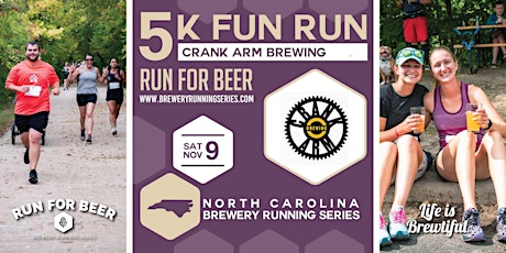 5k Beer Run x Crank Arm Brewing Co. | 2024 NC Brewery Running Series