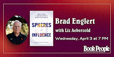 Imagem principal do evento BookPeople Presents: Brad Englert - Spheres of Influence