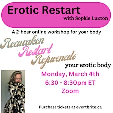 Erotic Restart - an embodied workshop to reawaken your erotic energy primary image