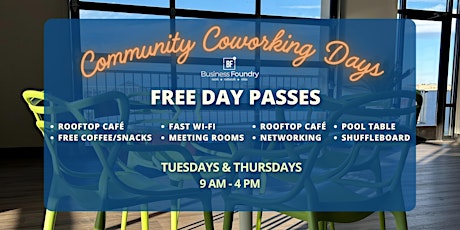 Free Day Pass: Community Coworking Days