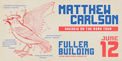 Primaire afbeelding van Matthew Carlson - Sheddio On The Road Tour - Kingston, NY