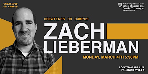 Primaire afbeelding van Creatives on Campus: Zach Lieberman