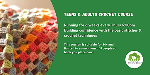 Imagem principal do evento Teens & Adults Crochet Course