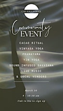 *Free* Community Event (yoga, cacao, live music)