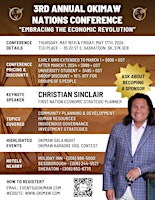 Hauptbild für 3rd Annual Okimaw Nations Conference "Embracing the Economic Revolution"