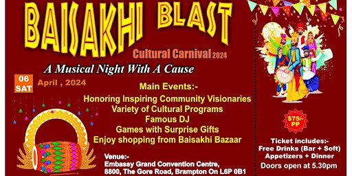 Imagen principal de BAISAKHI BLAST- A MUSICAL NIGHT WITH A CAUSE